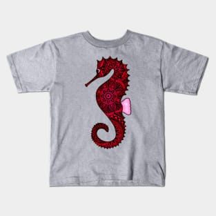 Seahorse (red) Kids T-Shirt